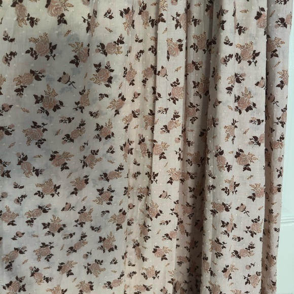 Rylee + Cru Floral Maxi Dress in Pink and Brown - Picture 6 of 8